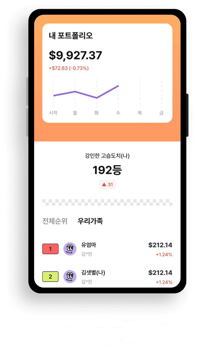 전일 종가로 포트폴리오 수익률 경쟁