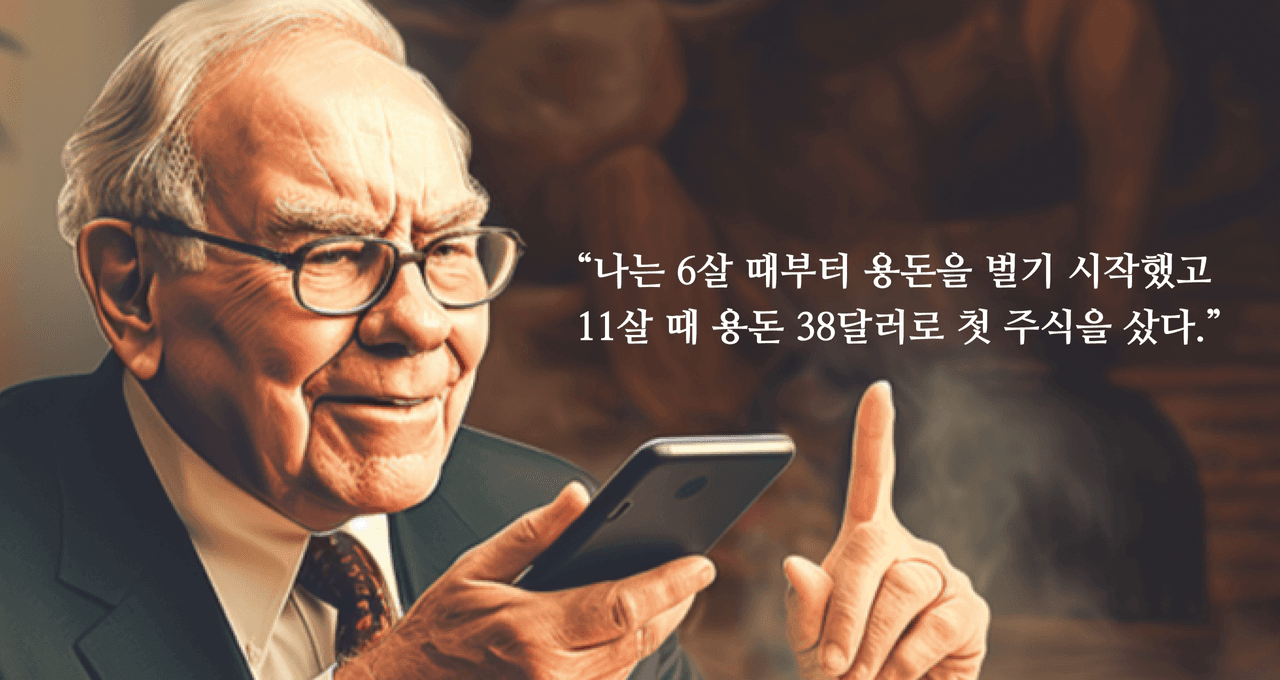 “나는 6살 때부터 용돈을 벌기 시작했고 11살 때 용돈 38달러로 첫 주식을 샀다.”